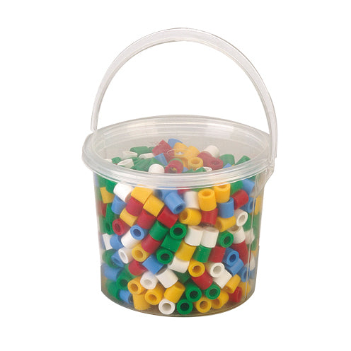 NABBI Jumbo Beads Bügelperlen, 550 Stück im Henkeleimer