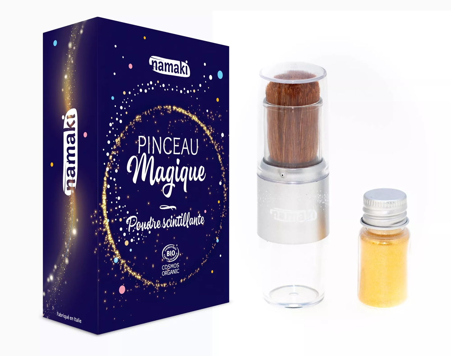 Pinsel Glitzerpuder, gold