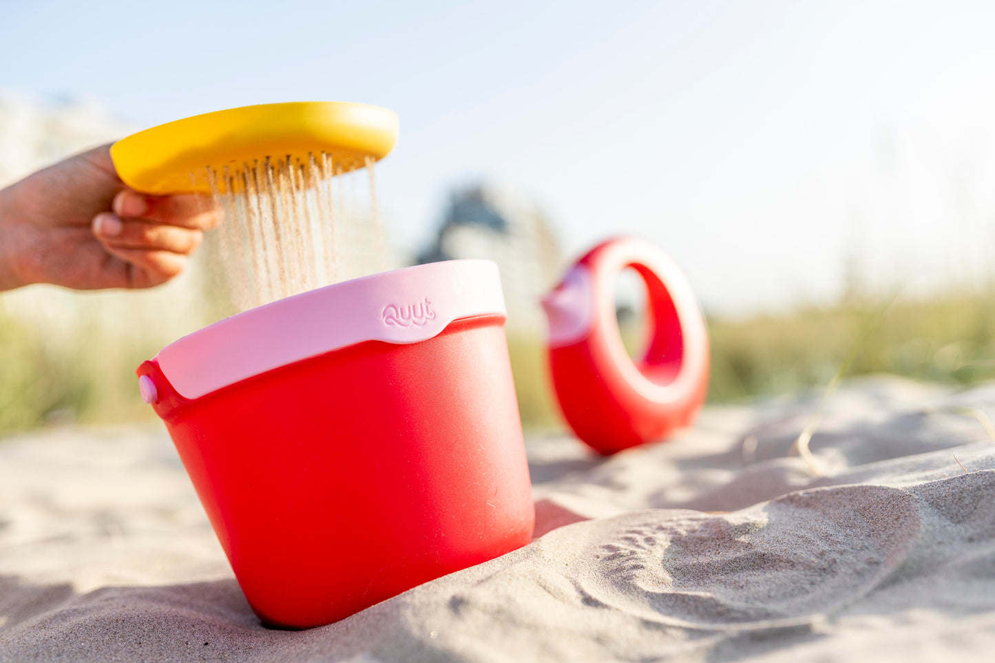 Sandspielzeug Eimer "Bucki", cherry