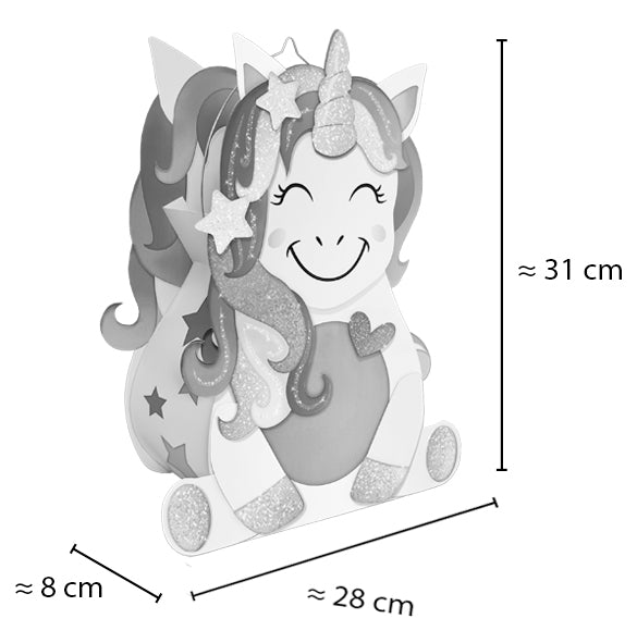 Laternen-Bastelset "Einhorn"
