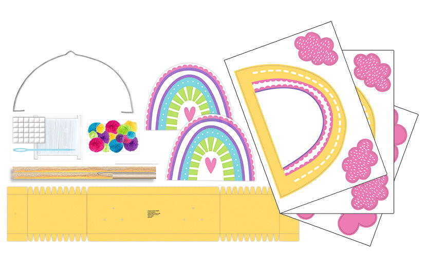 Laternen-Bastelset "Cute Rainbow"