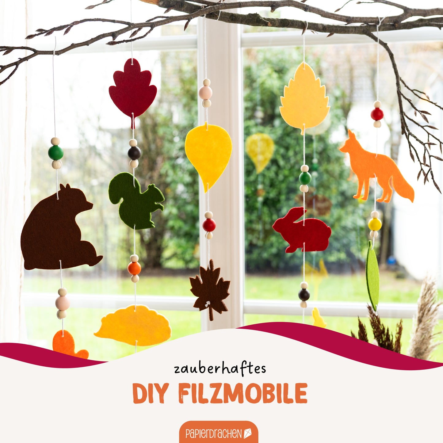 Filz-Mobile zum Basteln – Herbst