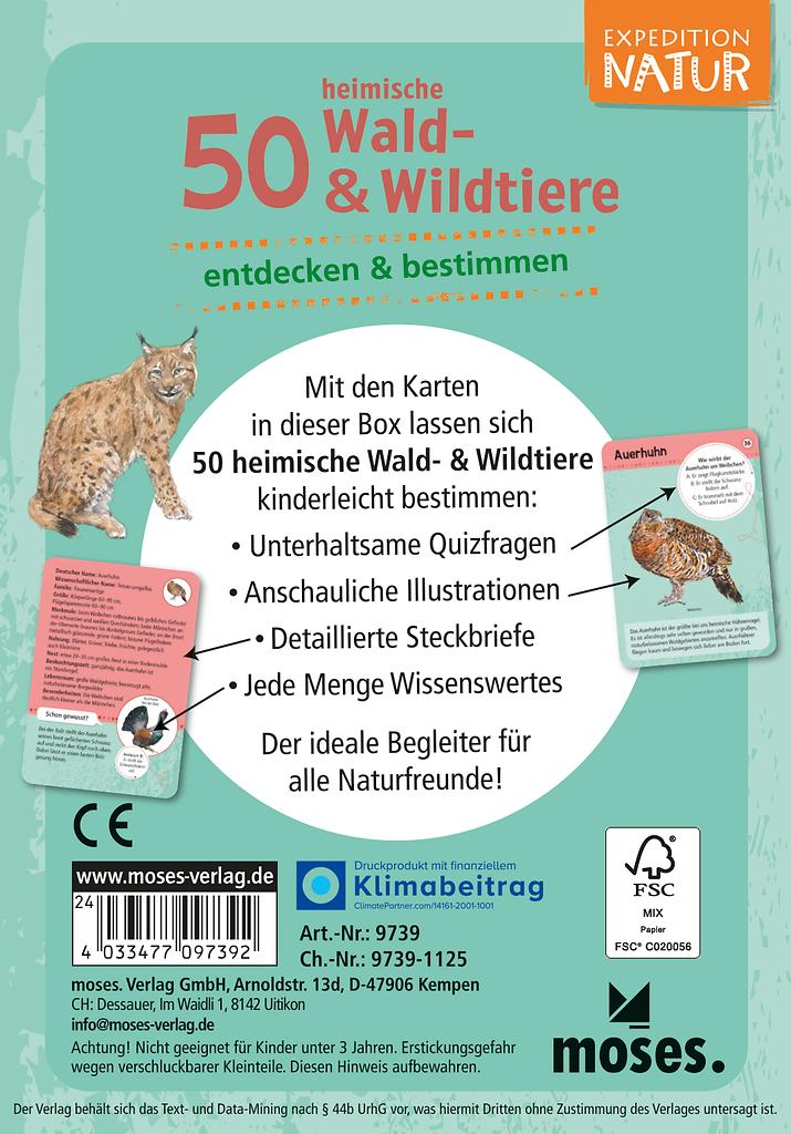 Expedition Natur - 50 heimische Wald- und Wildtiere