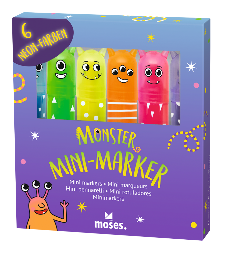 Monster Mini-Marker, 6er Set