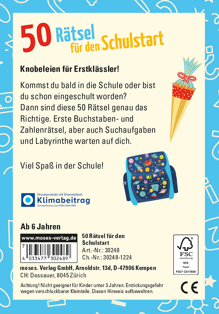 50 Rätsel für den Schulstart
