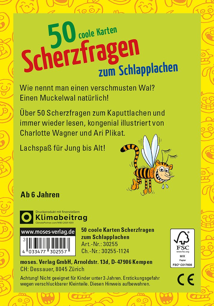 50 coole Karten - Scherzfragen zum Schlapplachen