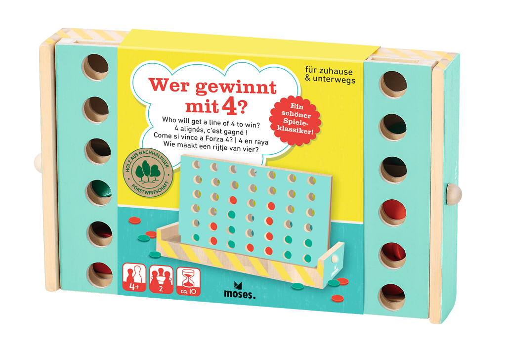 Wer gewinnt mit 4? (ab 4 Jahren)