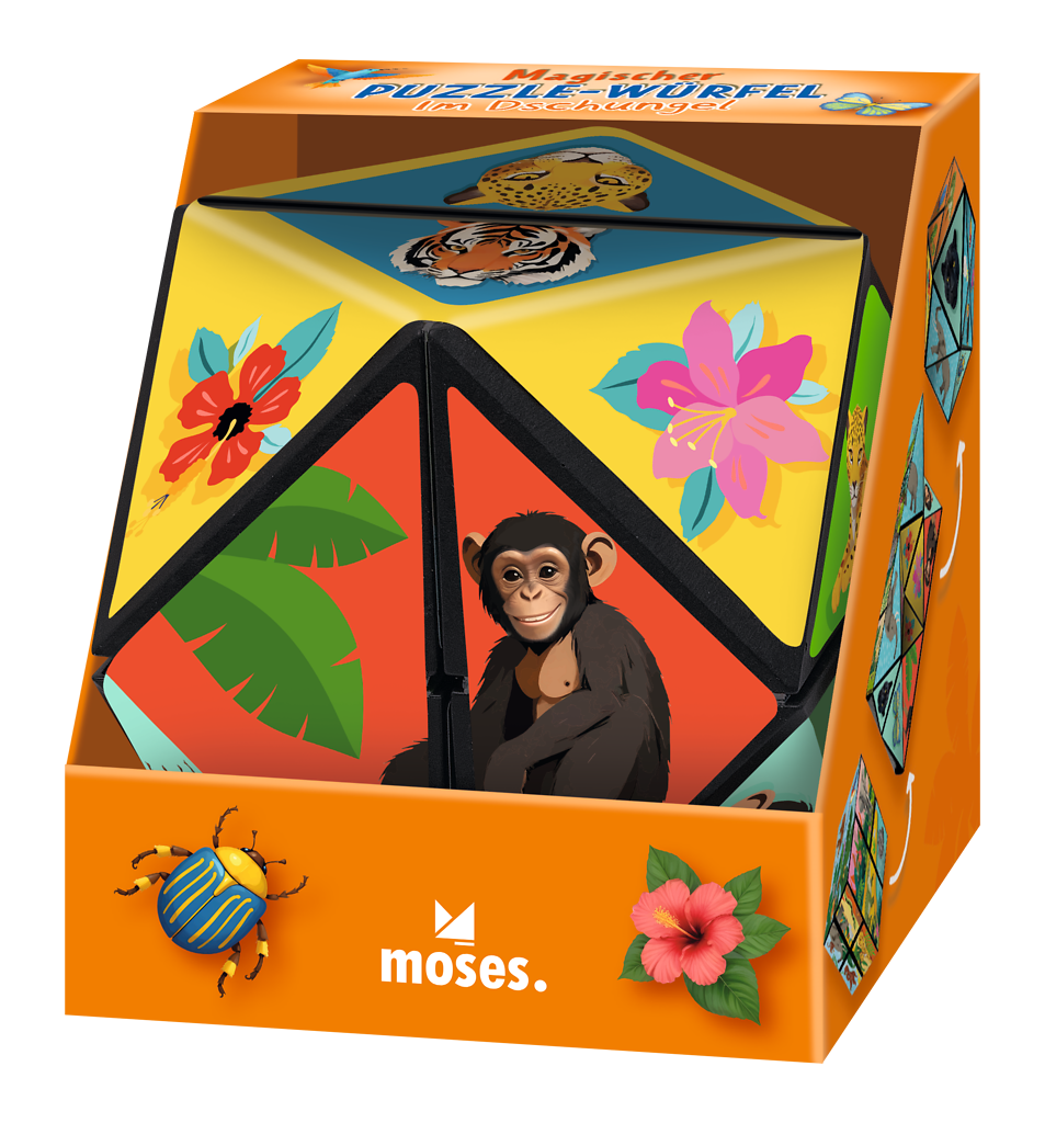 Magischer Puzzle-Würfel "Im Dschungel"