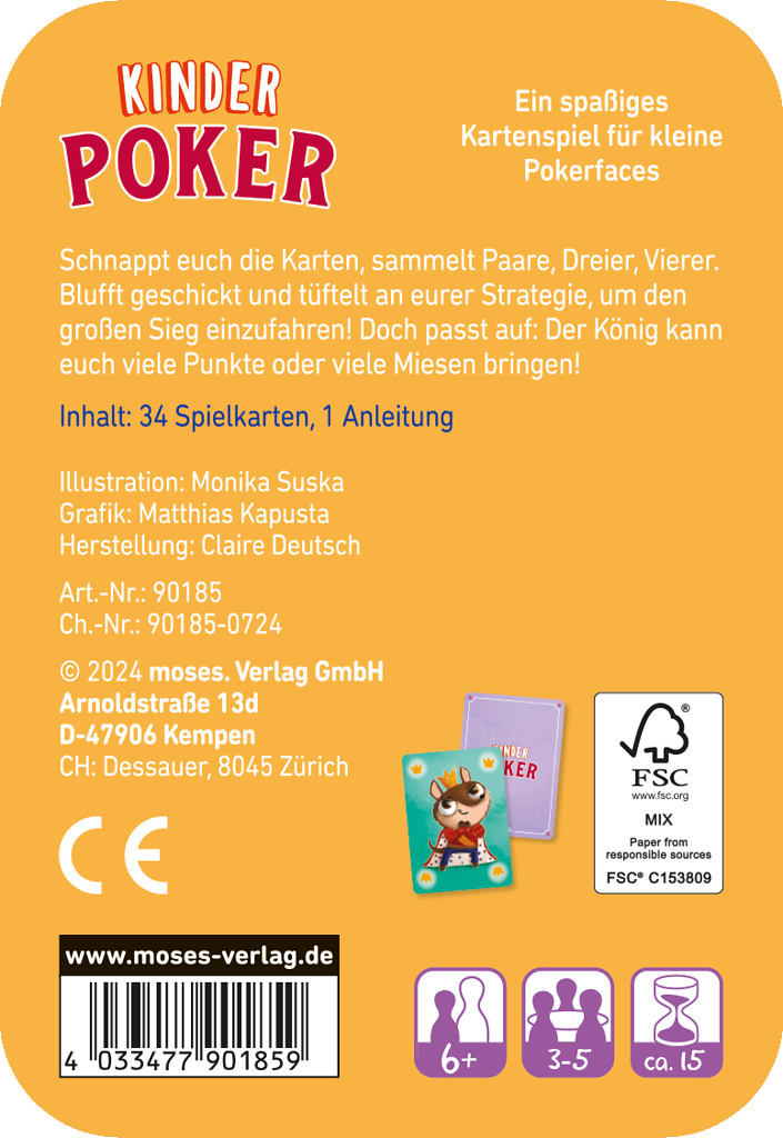 Spieleklassiker für Kinder - Kinderpoker