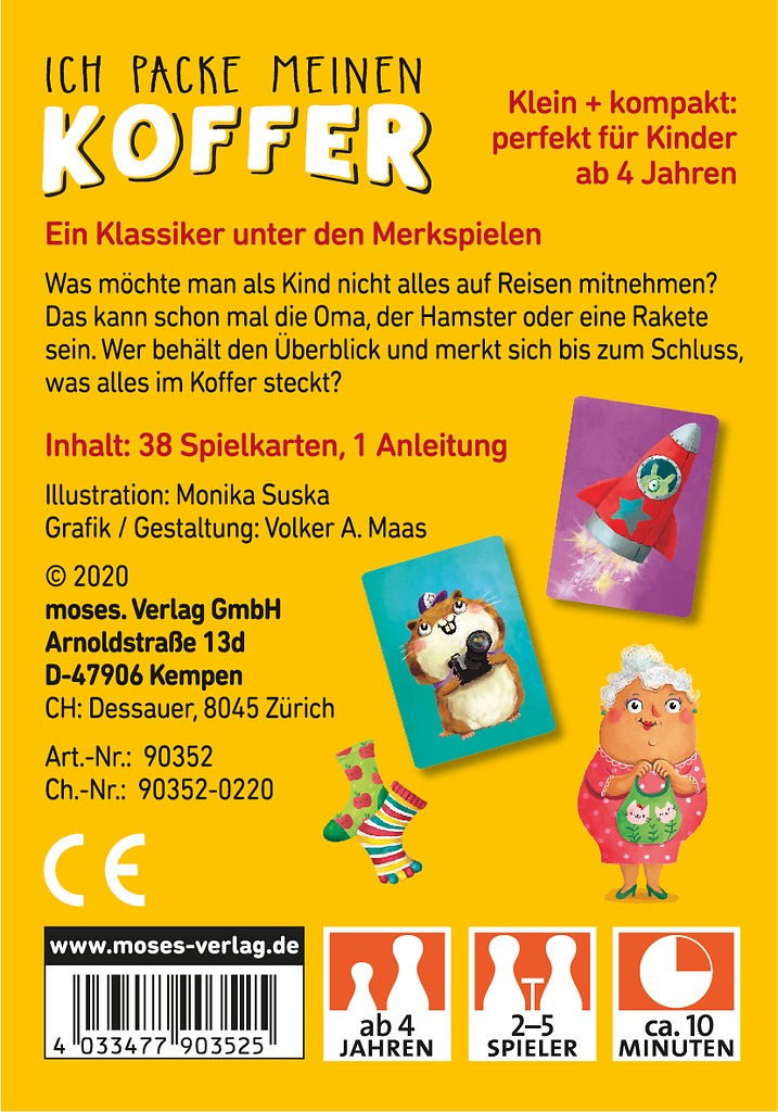 Spieleklassiker für Kinder - Ich packe meinen Koffer