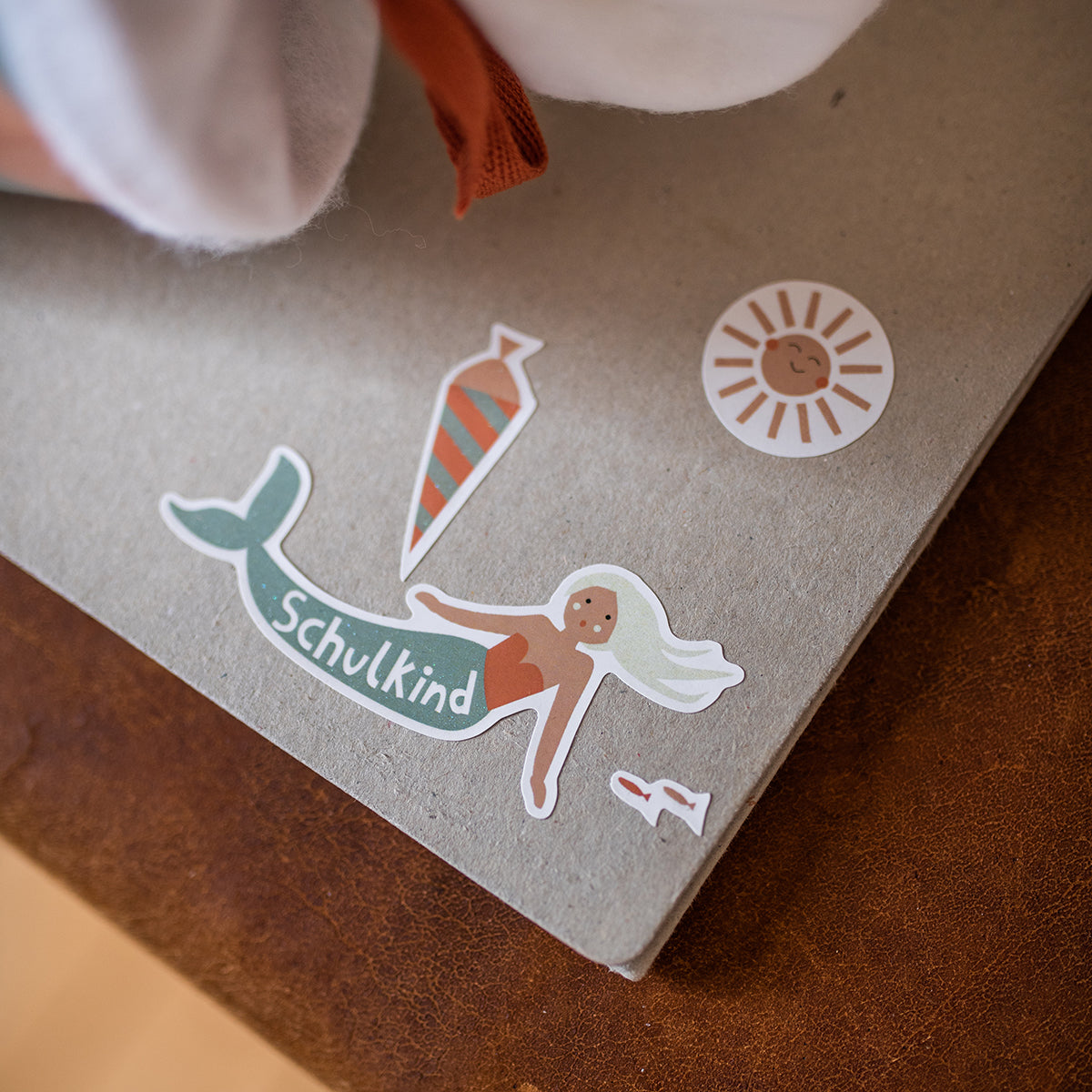 Klebesticker Schulkind mit Glitzereffekt, Under the Sea