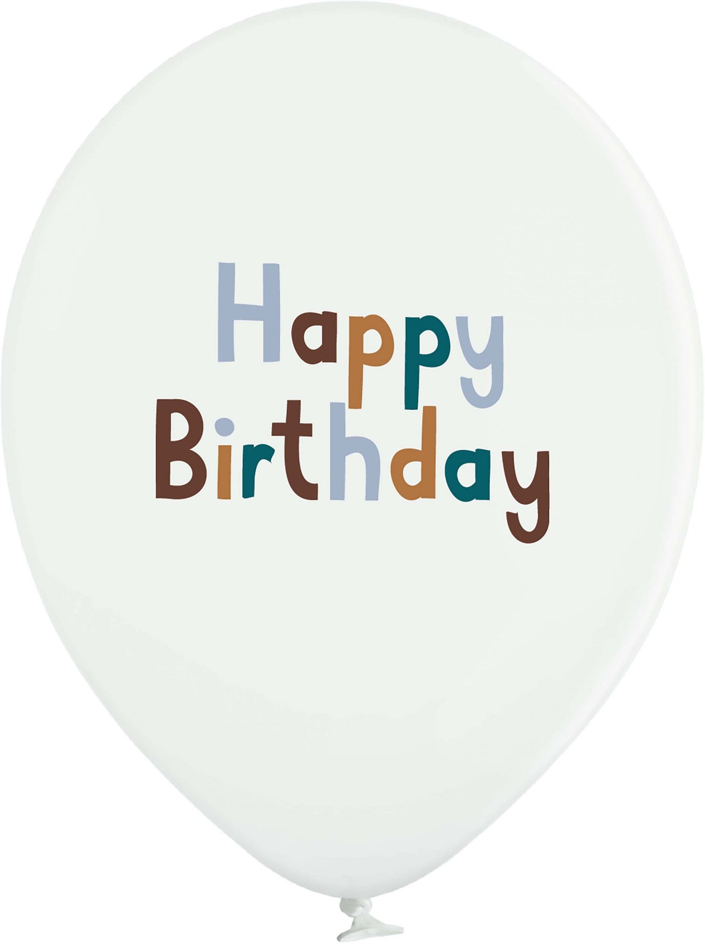 Ballons "Happy Birthday" aus 100% Naturkautschuk, Adventure