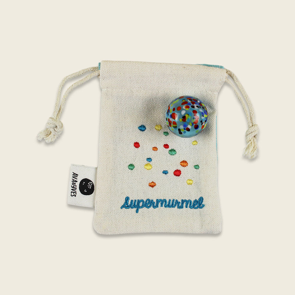 „Supermurmel“ aus Muranoglas, 25mm, verschiedene Farben