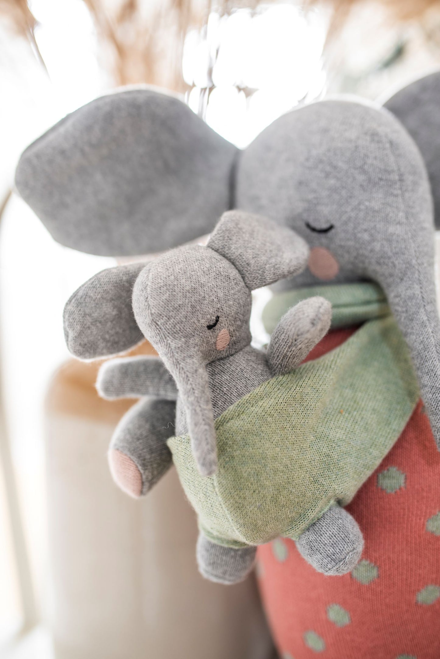 Kuscheltier Elefantenmutter "Marlene" mit Baby