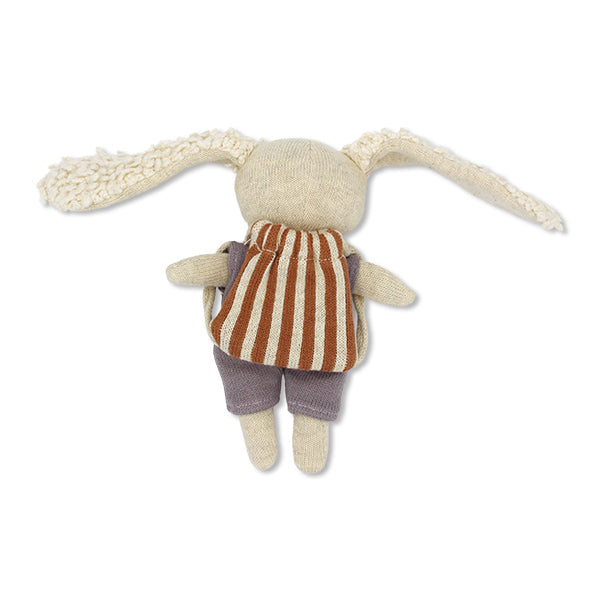 Mutmacher-Hase mit Anzug flieder und Rucksack