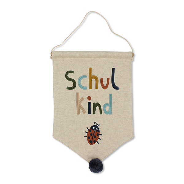 Wandbehang mit Marienkäfer “Schulkind”