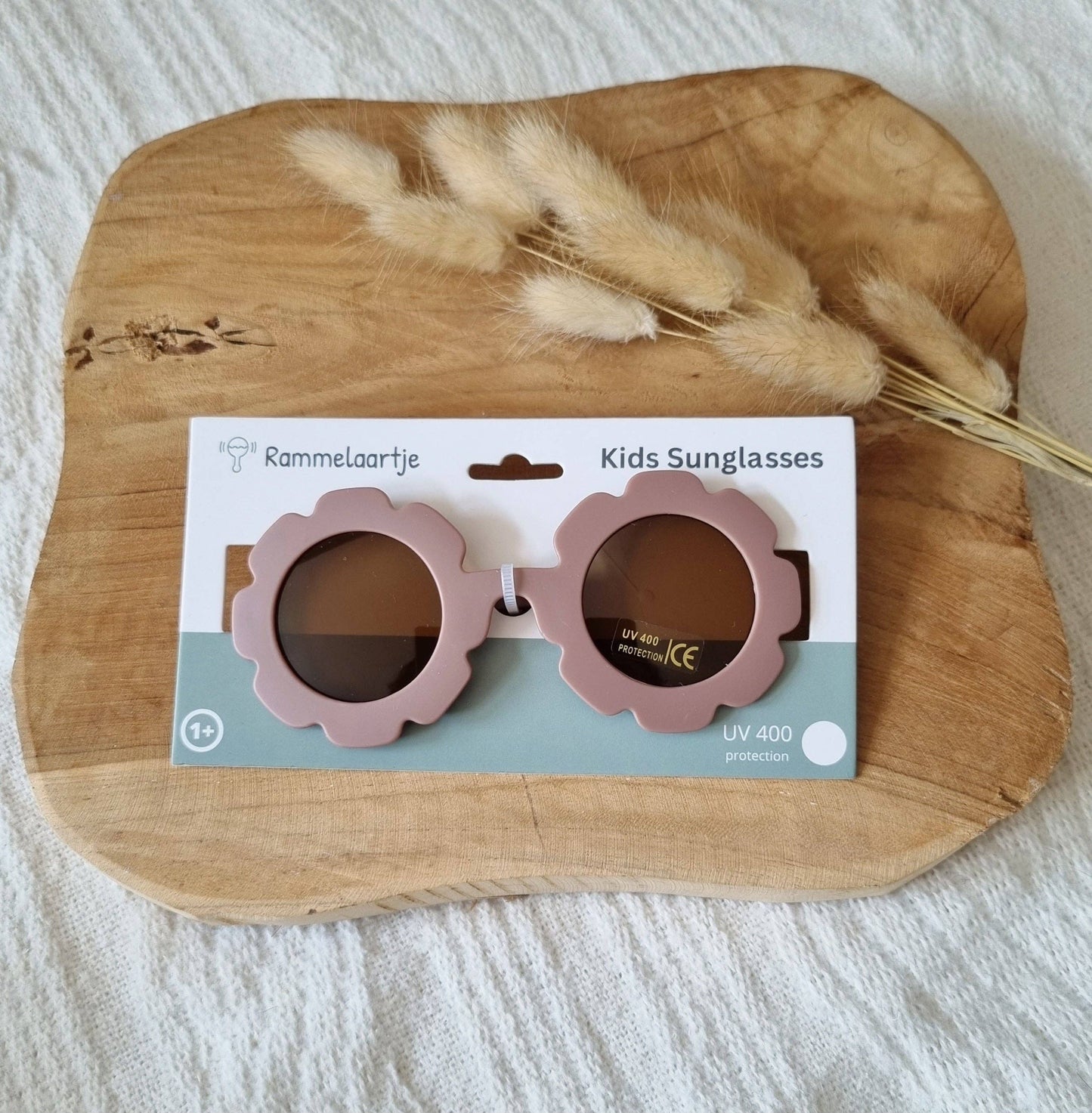 Kindersonnenbrille UV400 Flower - Altrosa