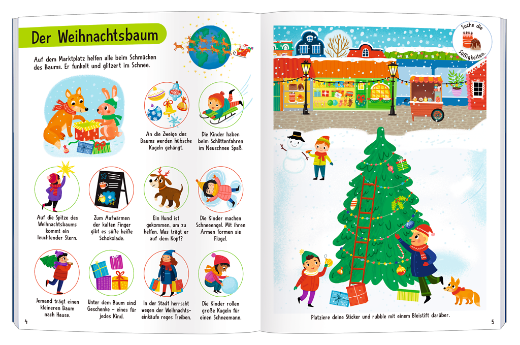 Mein magisches Rubbelsticker-Buch Weihnachten