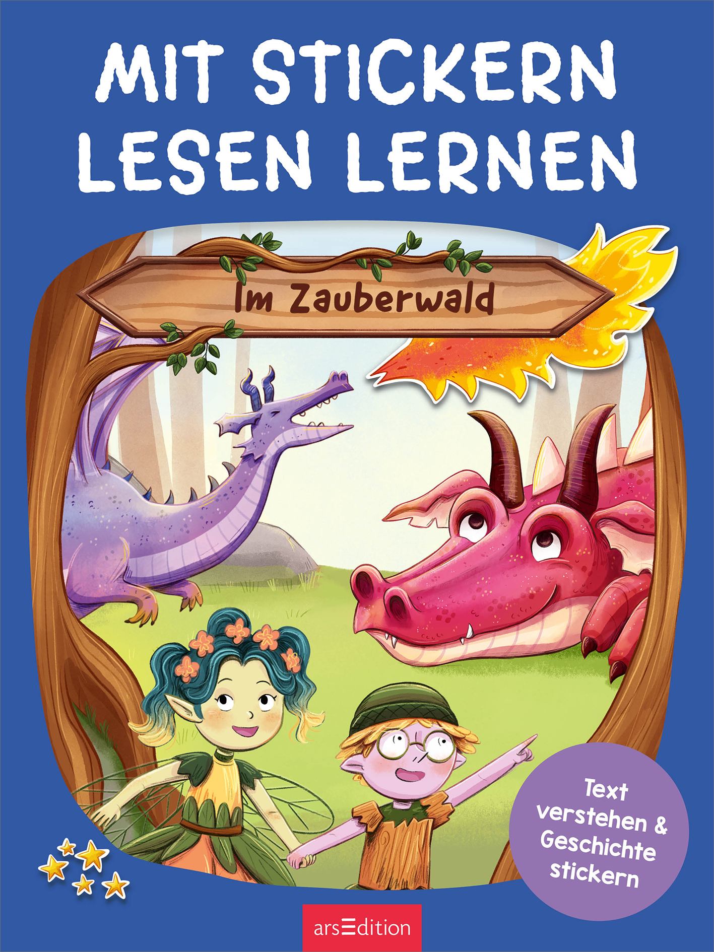 Mit Stickern Lesen lernen – Im Zauberwald