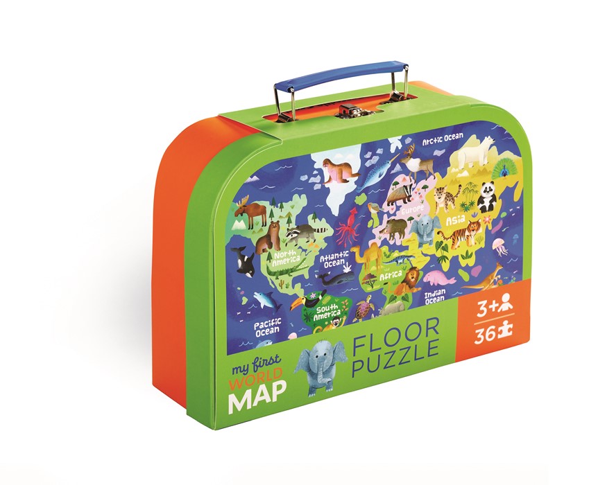 Puzzle "My first World Map", 36 Teile, ab 3 Jahren