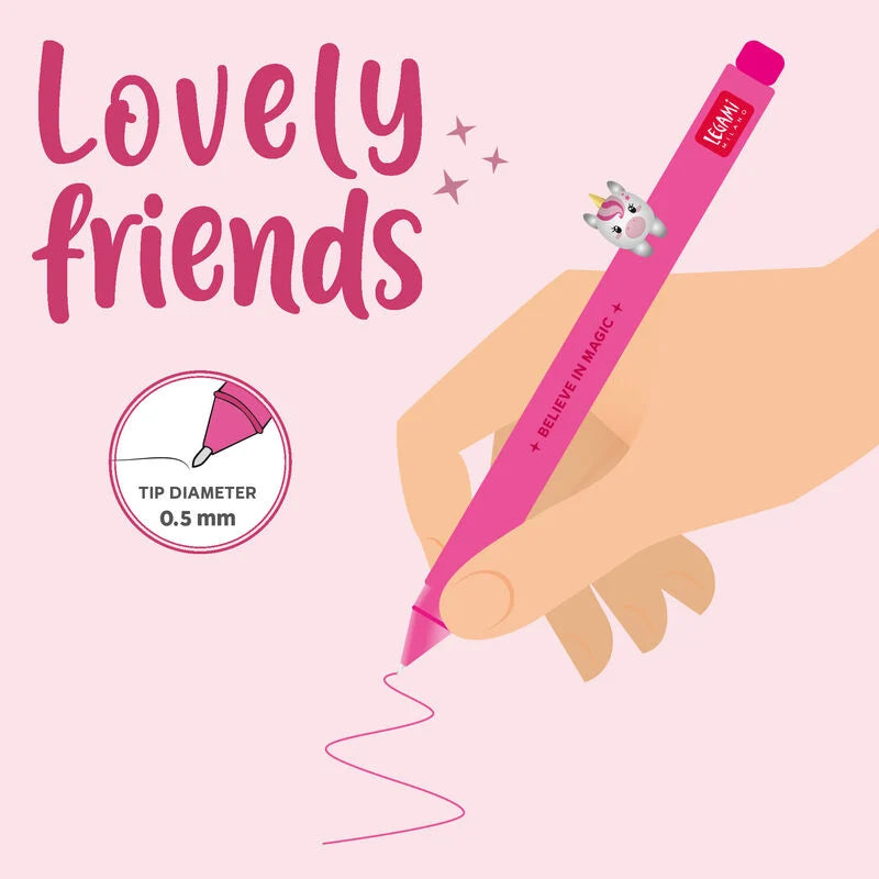 "Einhorn" Lovely Friends Gelstift, Legami