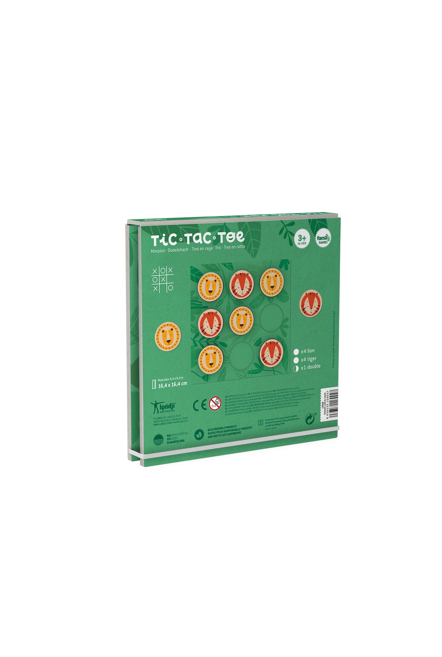 Tic Tac Toe Spiel "Lion & Tiger", ab 4 Jahren