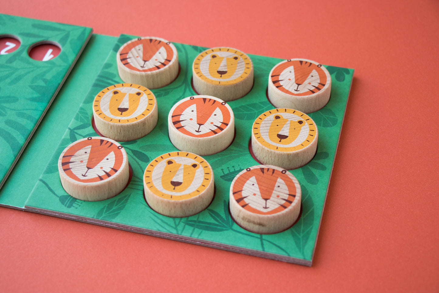 Tic Tac Toe Spiel "Lion & Tiger", ab 4 Jahren