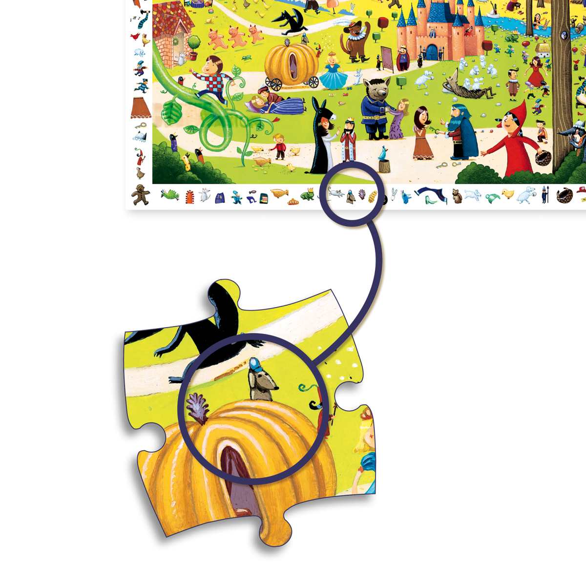 Wimmelpuzzle Märchen - 54 Teile (ab 4 Jahren)