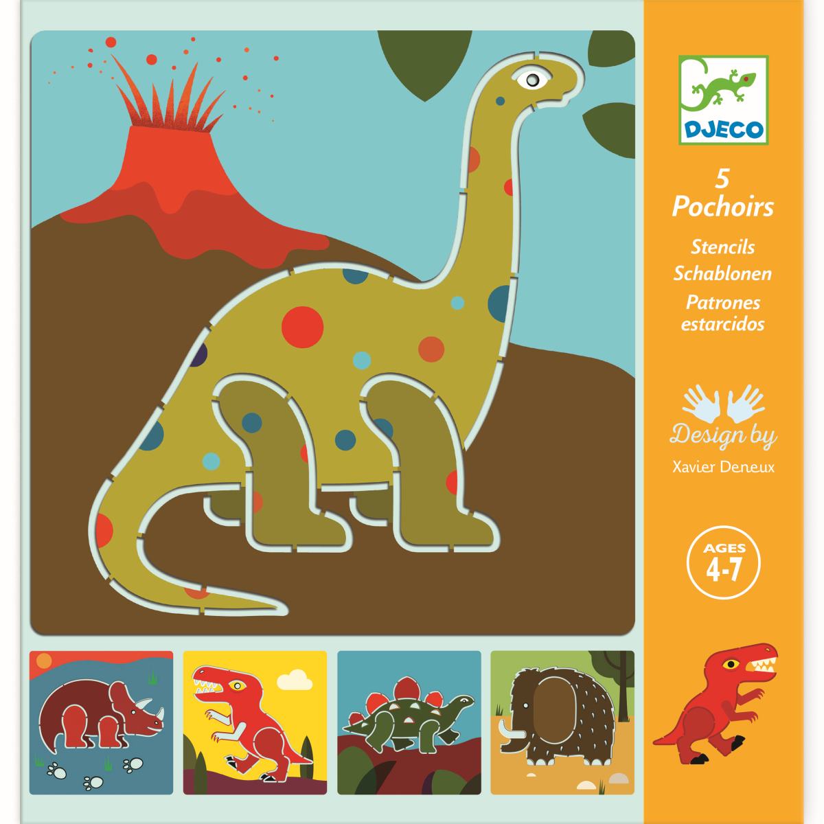 Schablonen: Dinosaurier, ab 4 Jahren