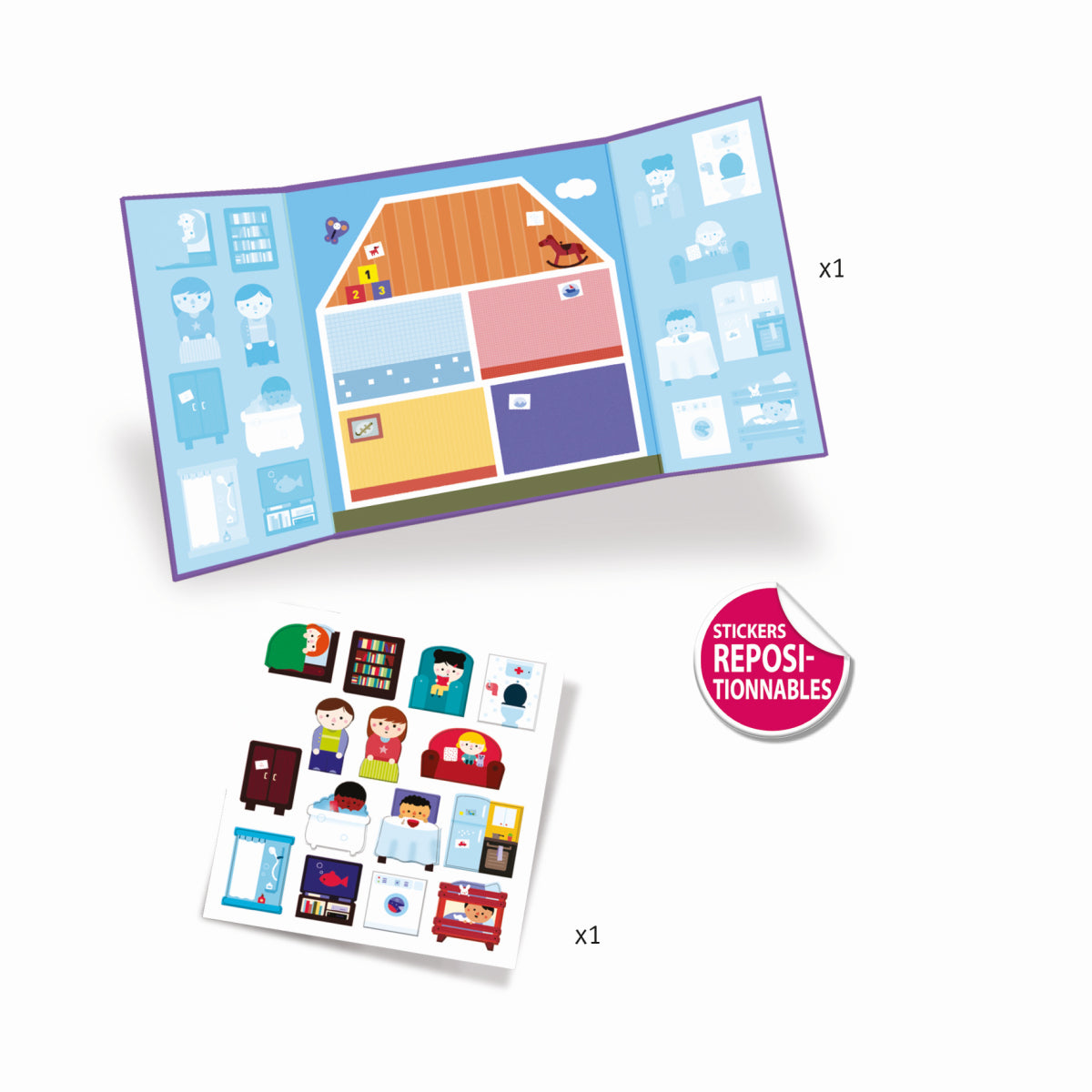 Sticker: Häuser, ab 18 Monaten