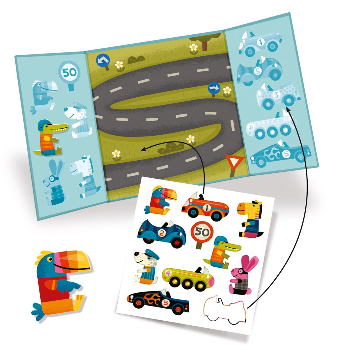 Sticker: Autos, ab 18 Monaten