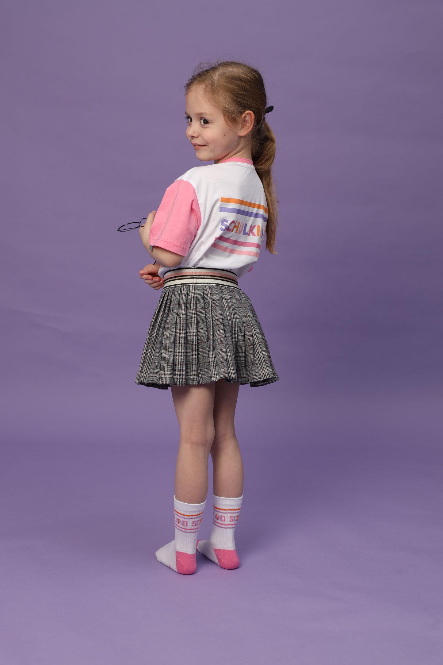 Kindersocken "SCHULKIND", pink