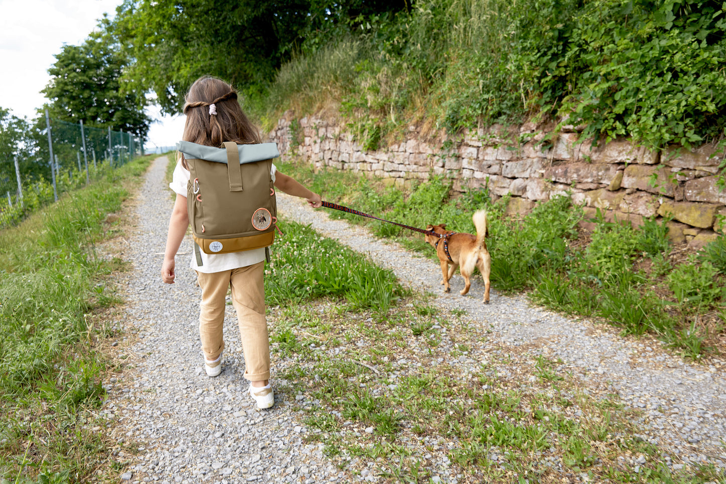 Kinderrucksack "Rolltop", Nature, oliv