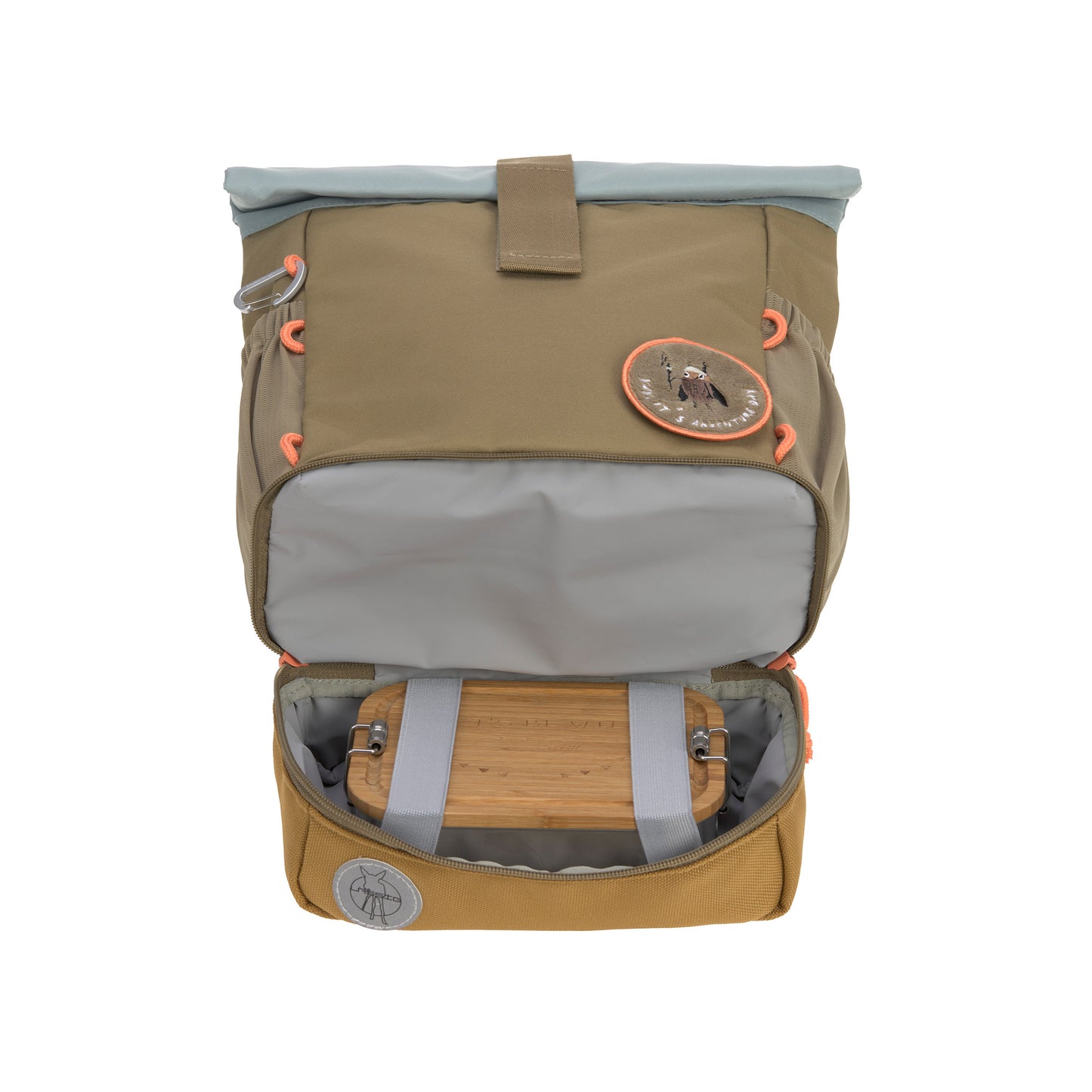 Kinderrucksack "Rolltop", Nature, oliv