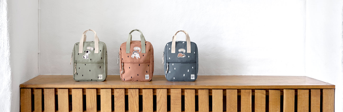 Kindergartenrucksack "Square", Happy Prints, dunkelblau