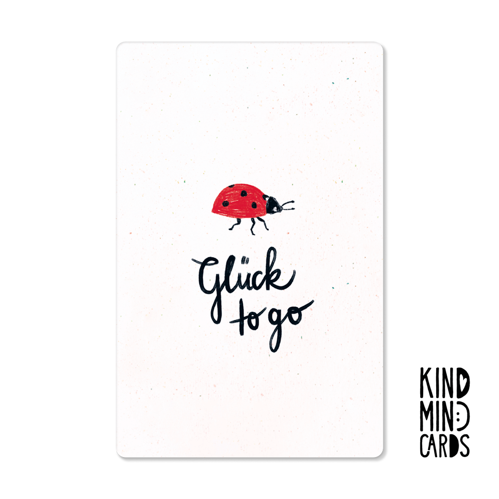 Postkarte "Glück to go"