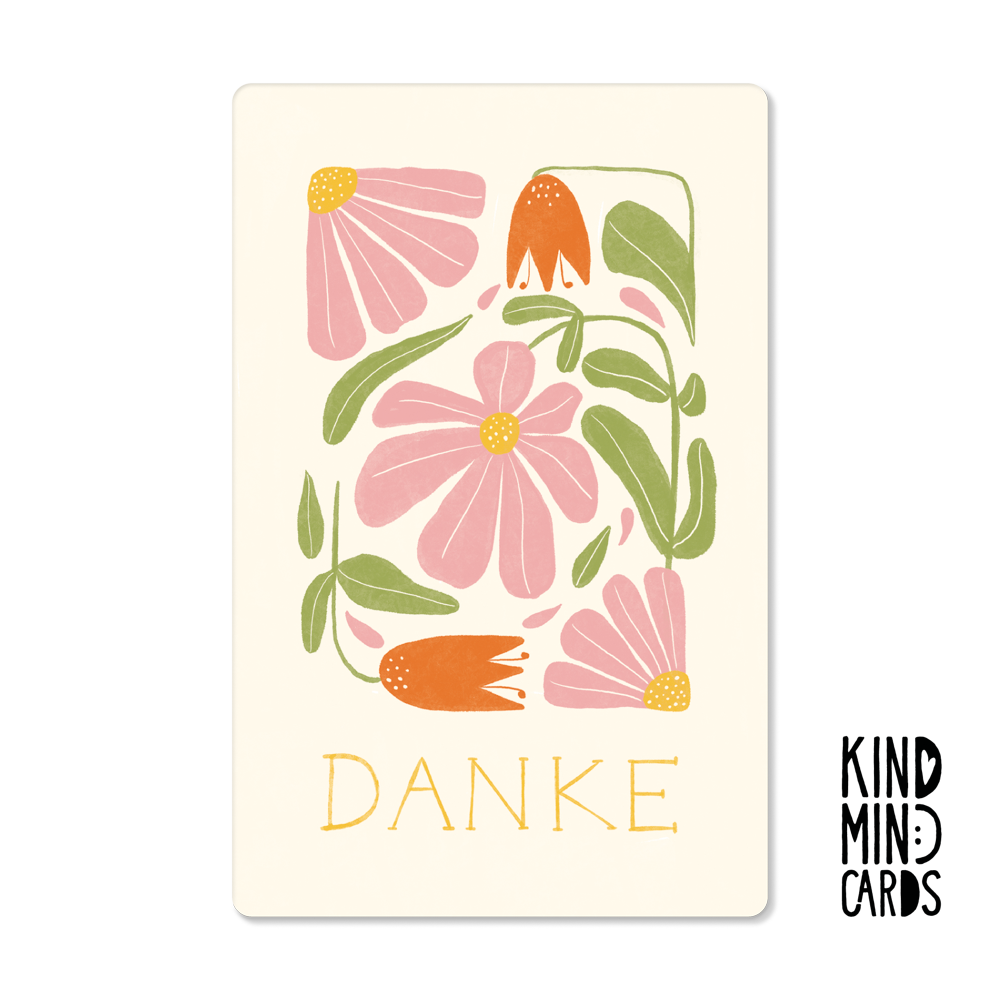 Postkarte "Danke"