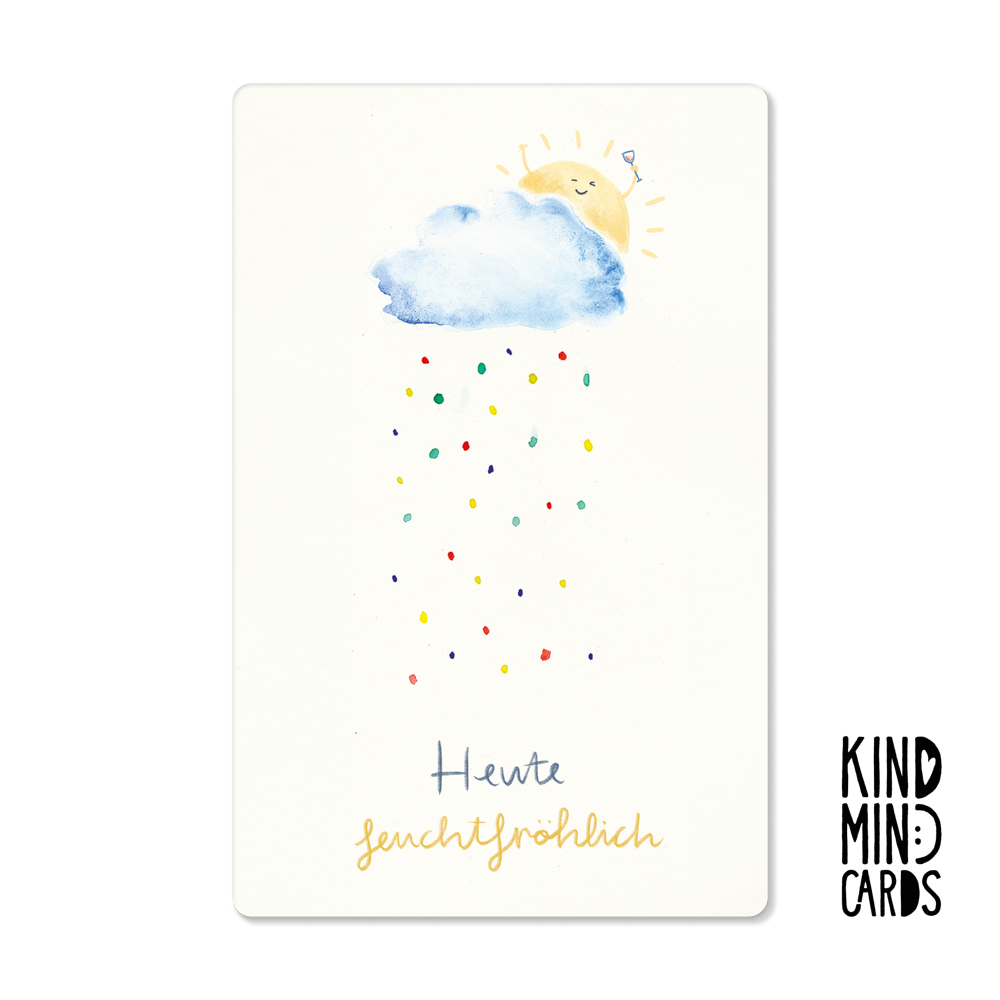 Postkarte "Heute feuchtfröhlich"
