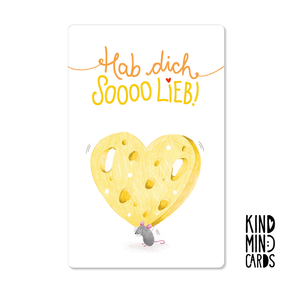 Postkarte "Hab dich soooo lieb"