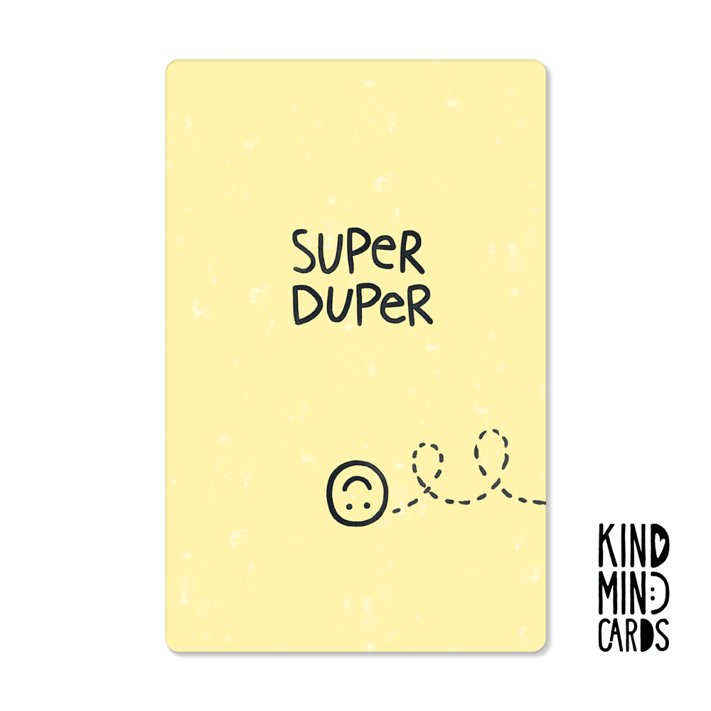 Postkarte "Super Duper"