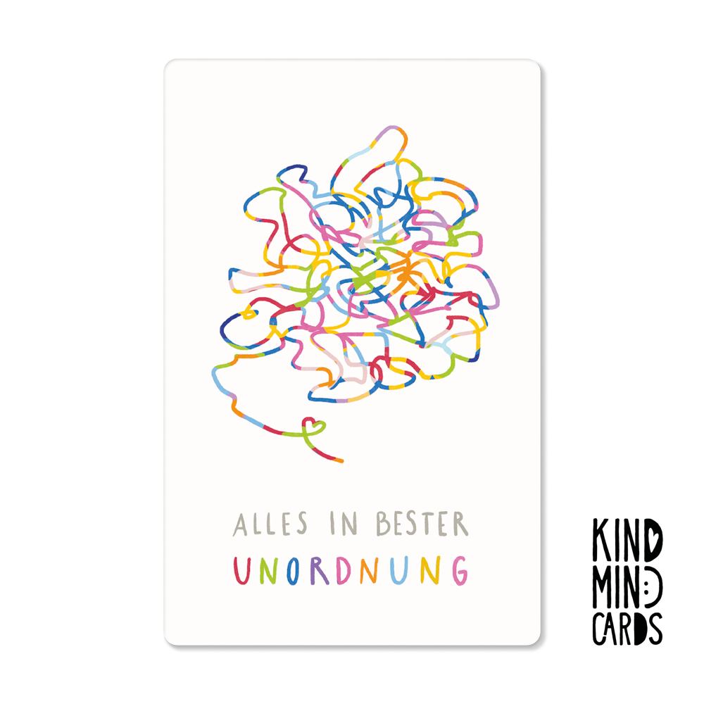 Postkarte "Alles in bester Unordnung"