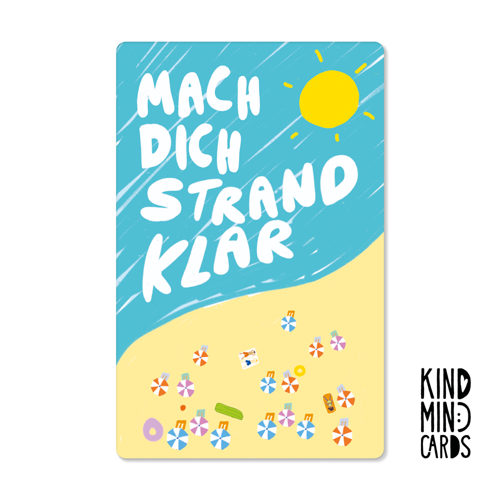 Postkarte "Mach dich strandklar"