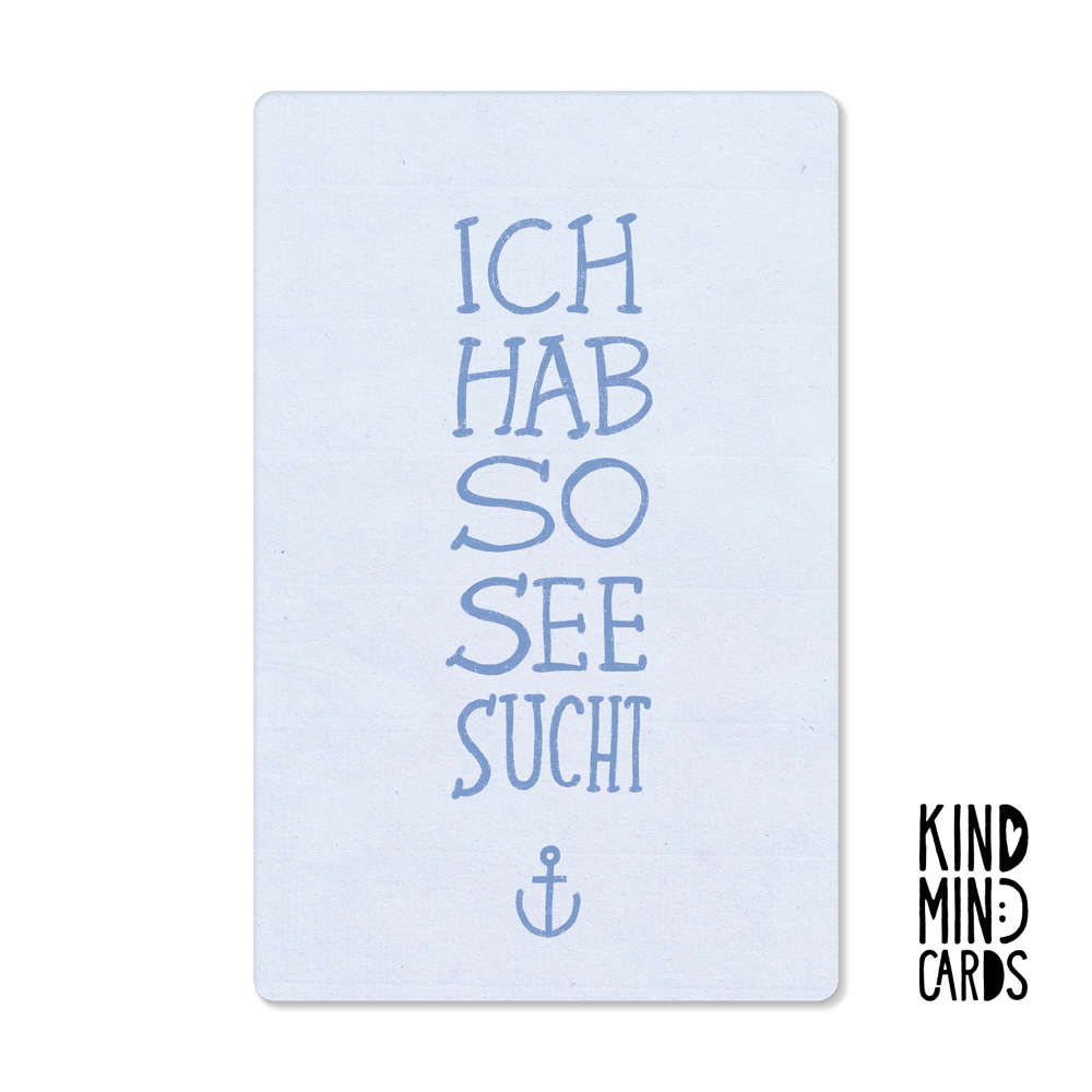 Postkarte "Ich hab so Seesucht"