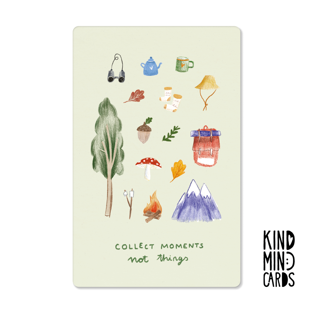 Postkarte "Collect moments not things"