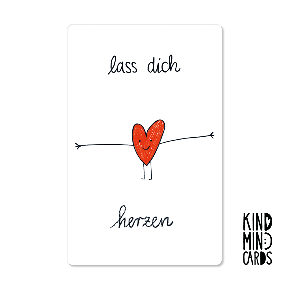 Postkarte "Lass dich herzen"