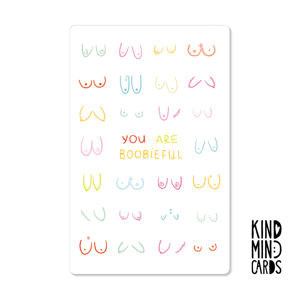 Postkarte "You are boobieful"