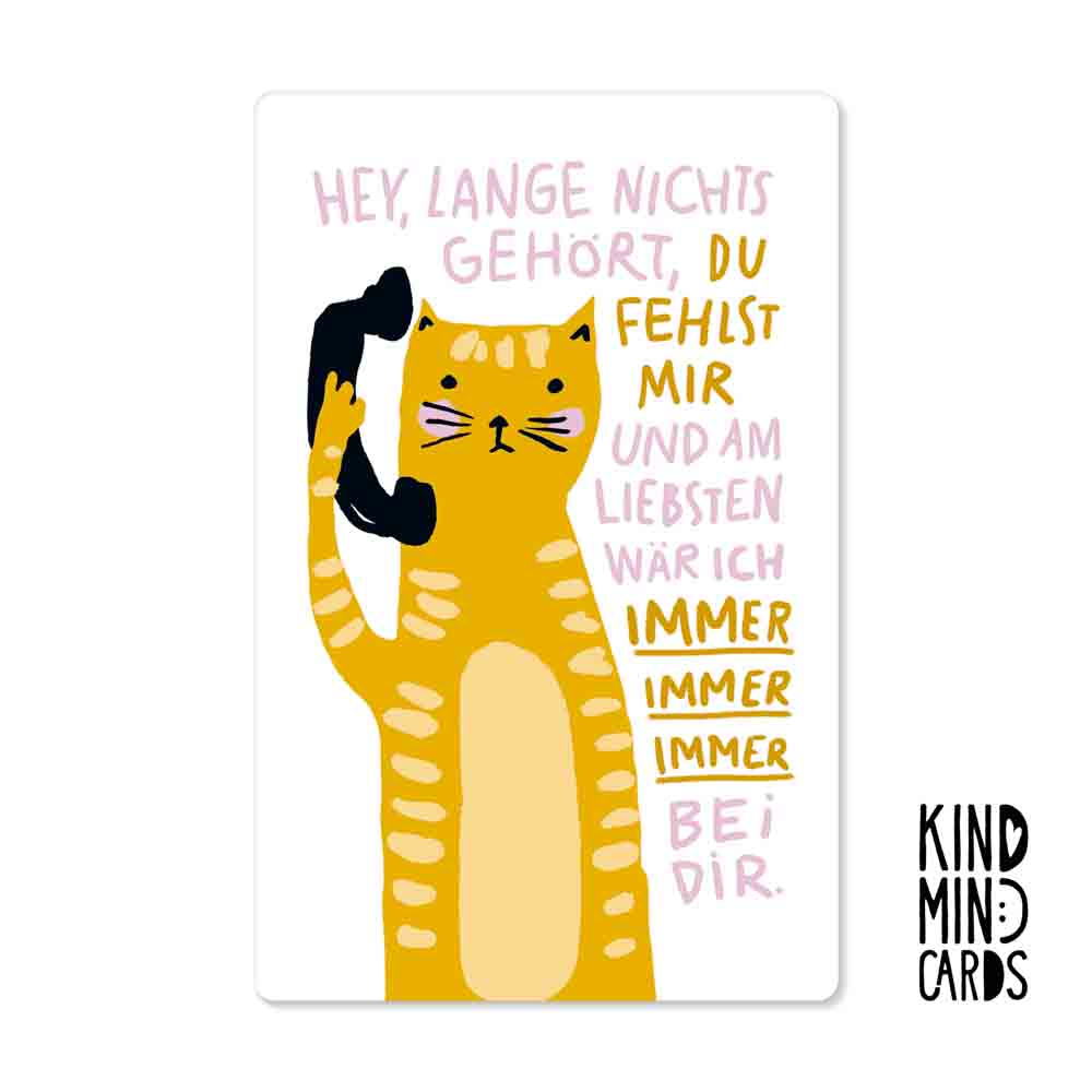 Postkarte "Lange nichts gehört"