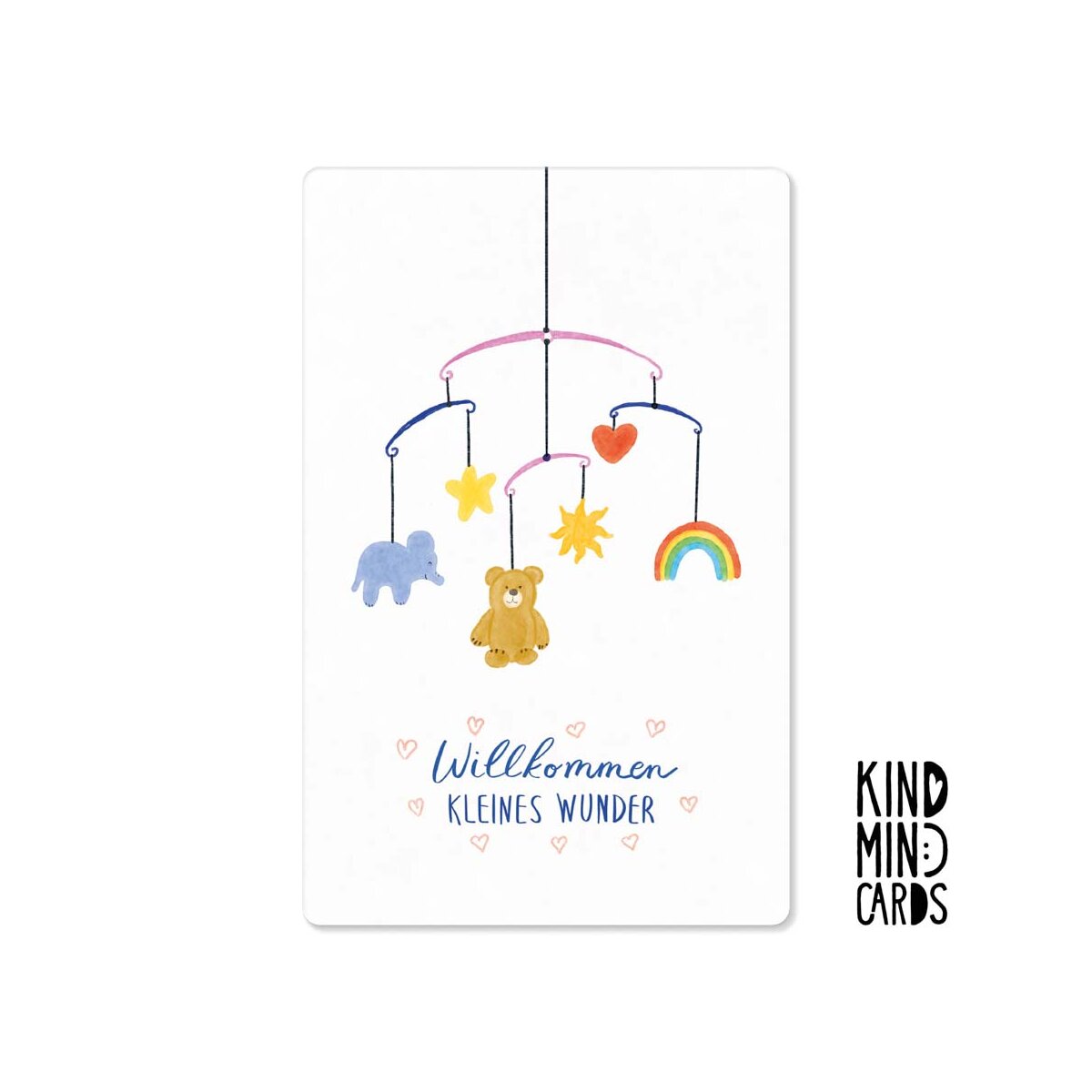 Postkarte "Willkommen kleines Wunder" (Mobile)