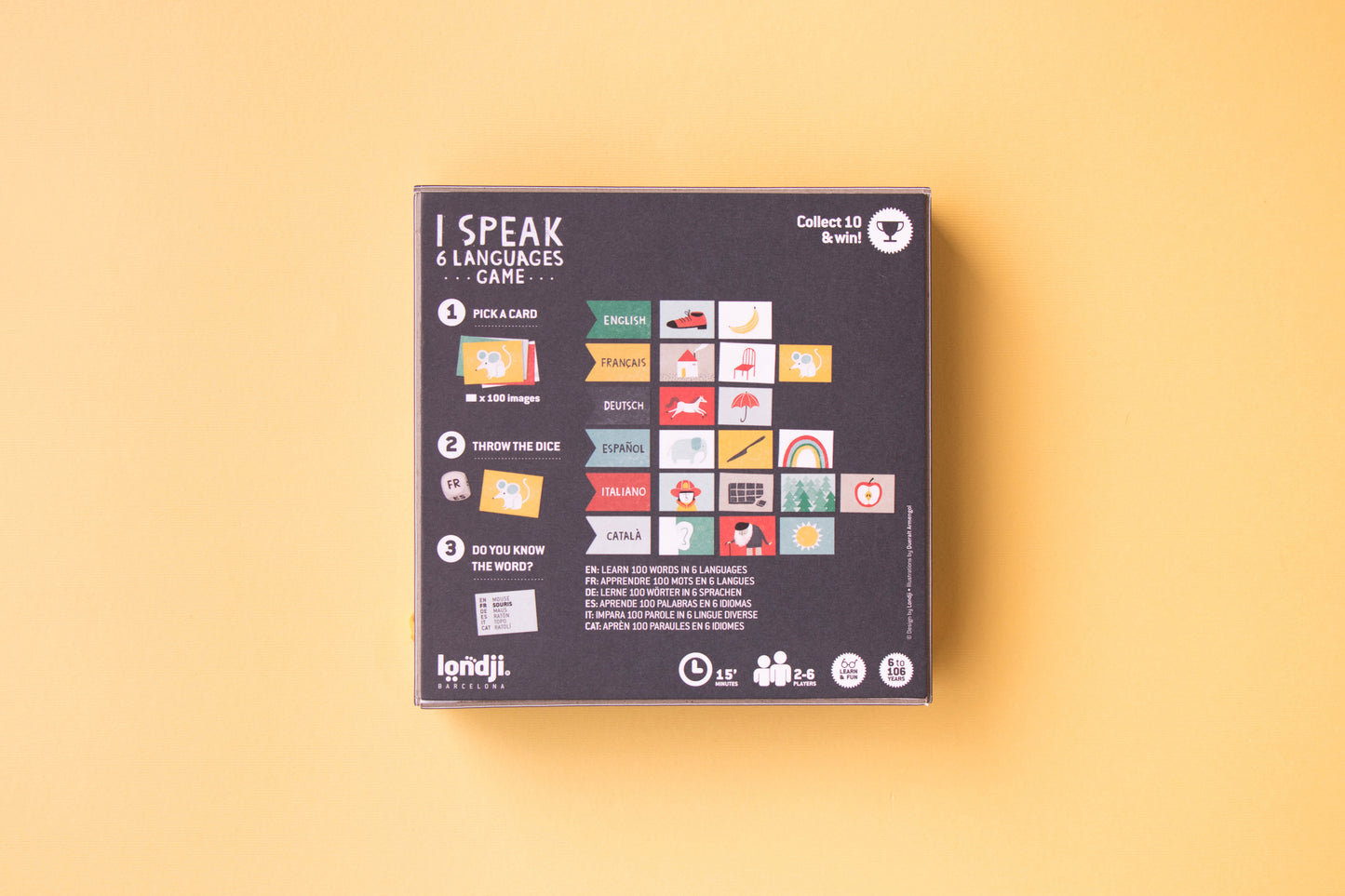 Spiel "I speak 6 Languages", ab 6/7 Jahren