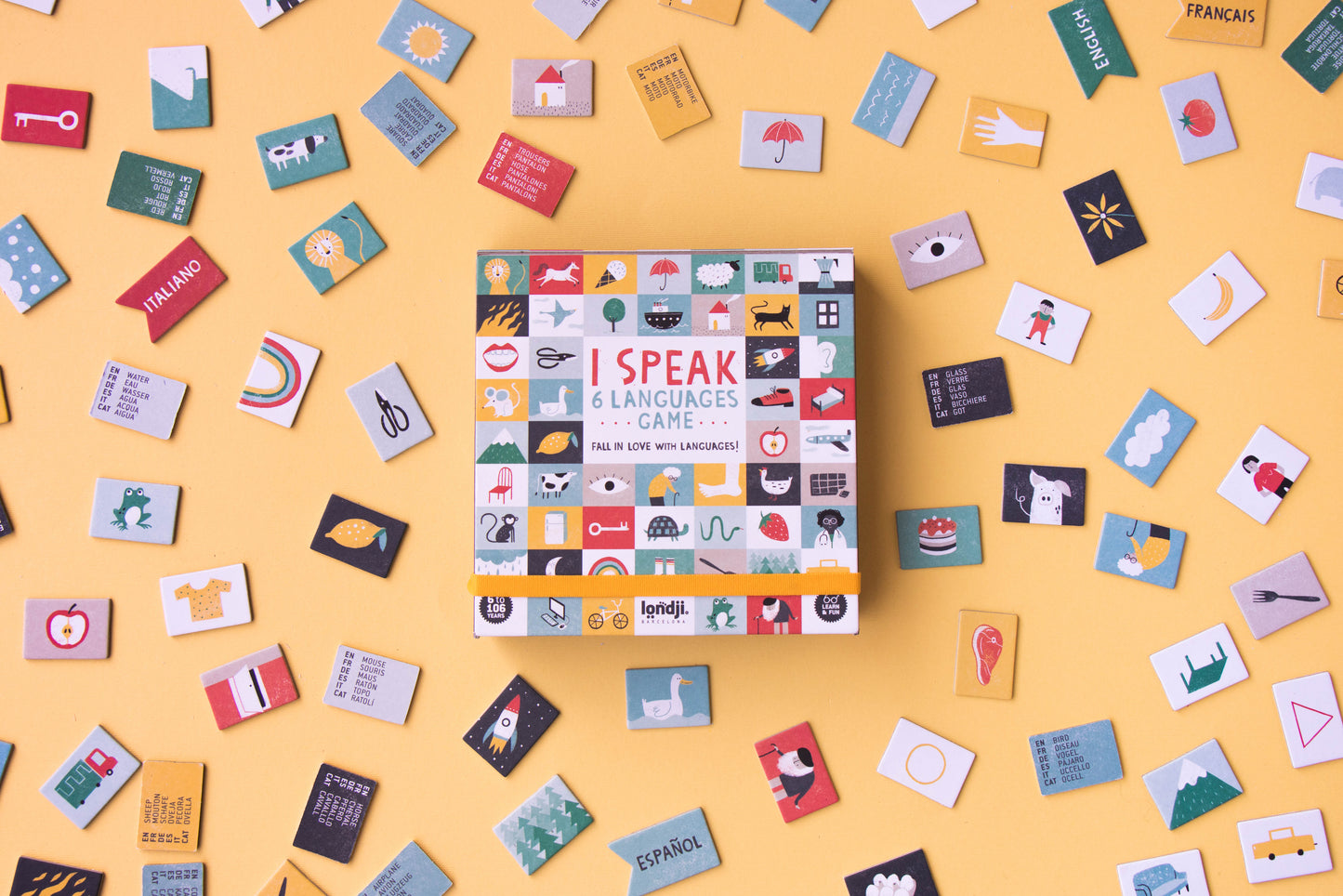 Spiel "I speak 6 Languages", ab 6/7 Jahren